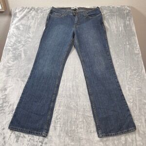 Tommy Hilfiger Womens Jeans Size 16 Dark Wash Denim Bootcut Flare Regular